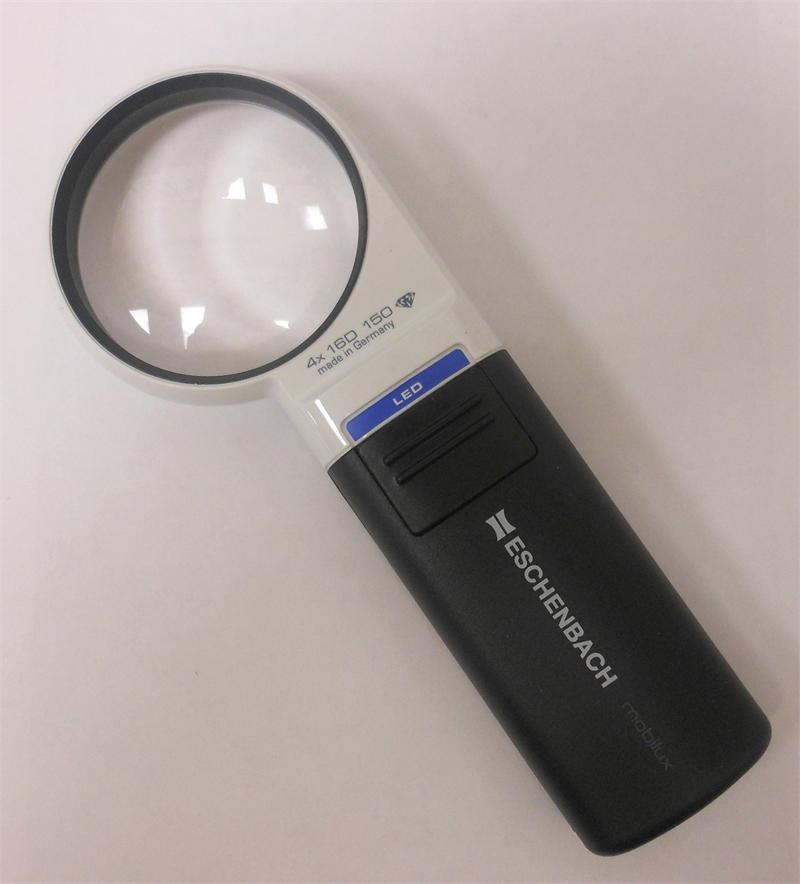 Eschenbach 1511-41 Hand Held Illuminated Magnifier Mobilux LED 4x